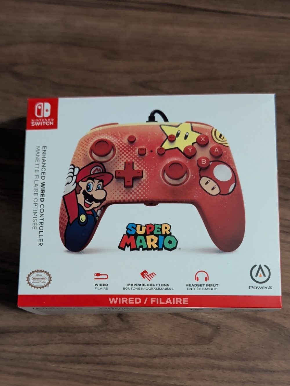 PowerA Super Mario Wired Controller for Nintendo Switch - Red